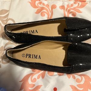 Prima sequins size 11 flats.